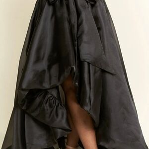 Chic Black High-Low Skirt